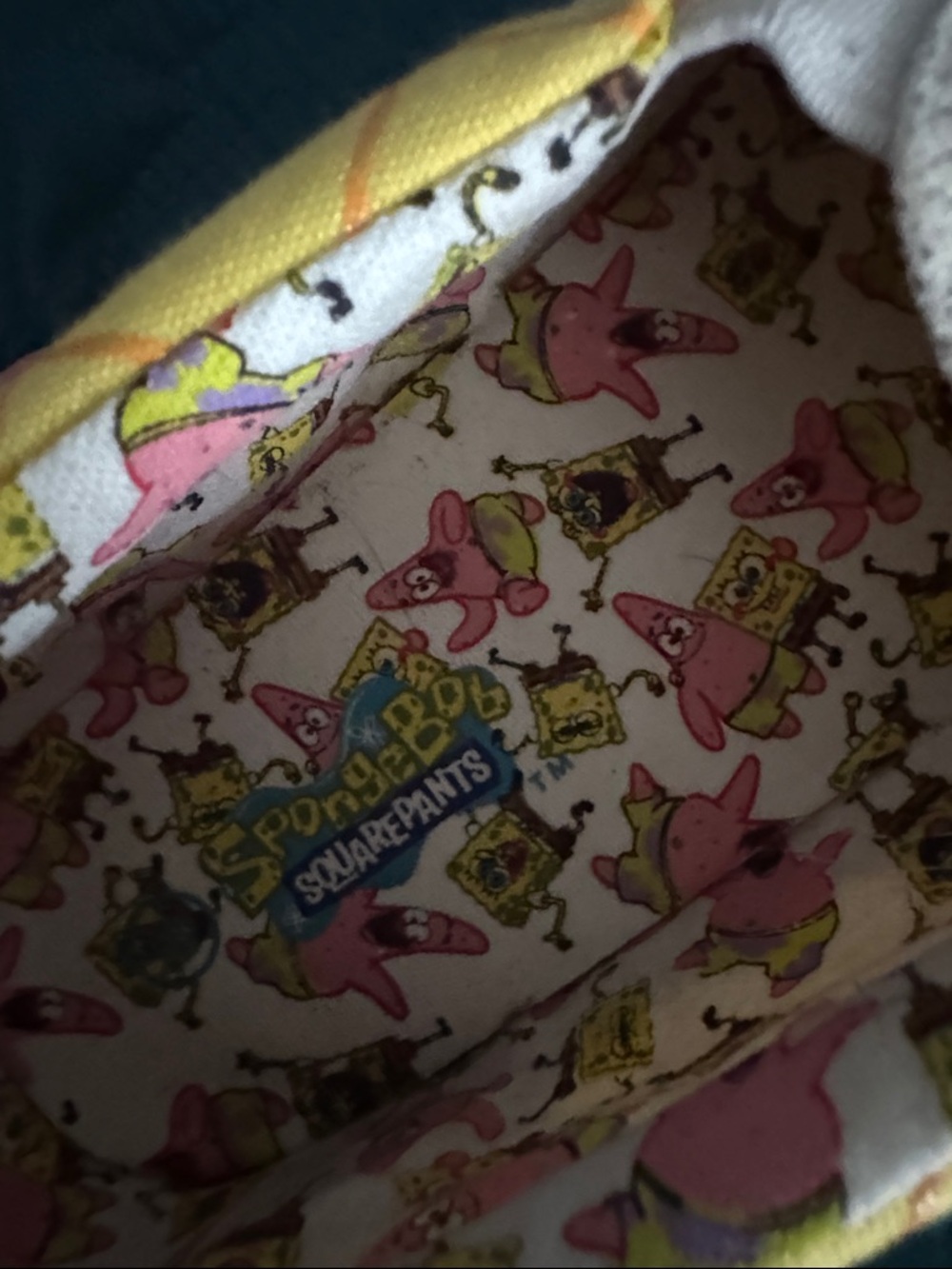 SpongeBob SquarePants Pink & Yellow Character Lined Slip-Ons - Picture 2 of 7